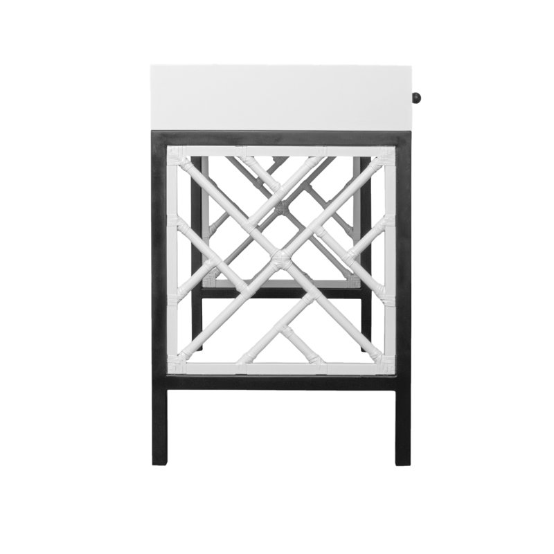 Chippendale Writing Desk, White