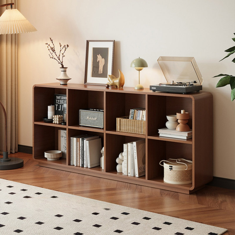 Simple and Retro Brown Display Cabinet