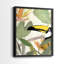 «Parrot in the Leaves I», reproduction encadrée de qualité supérieure - prête à être accrochée - aucun clou requis - aucun clou requis-29175381-29175380