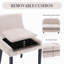 Chaise d'appoint rembourrée en velours côtelé Demarrion-1828228482