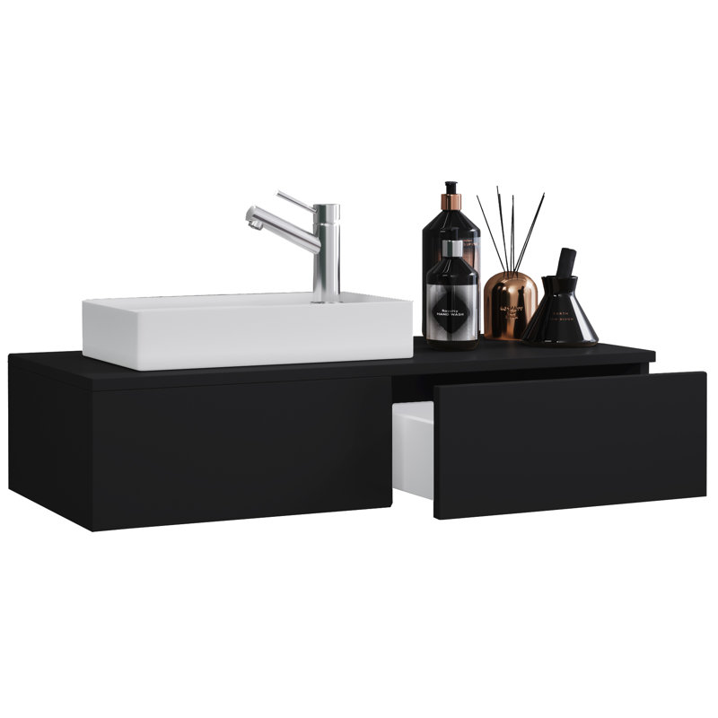 Redmund Bathroom Vanity with Basin, Black
