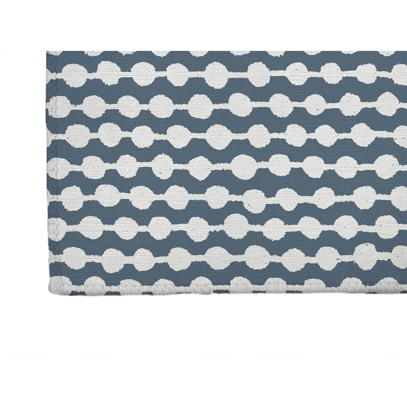 Dot Tied Kids Play Mat, Blue, Rectangle 24" x 36"