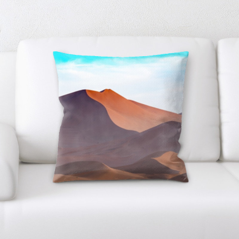 Desert Microsuede Reversible Throw Pillow