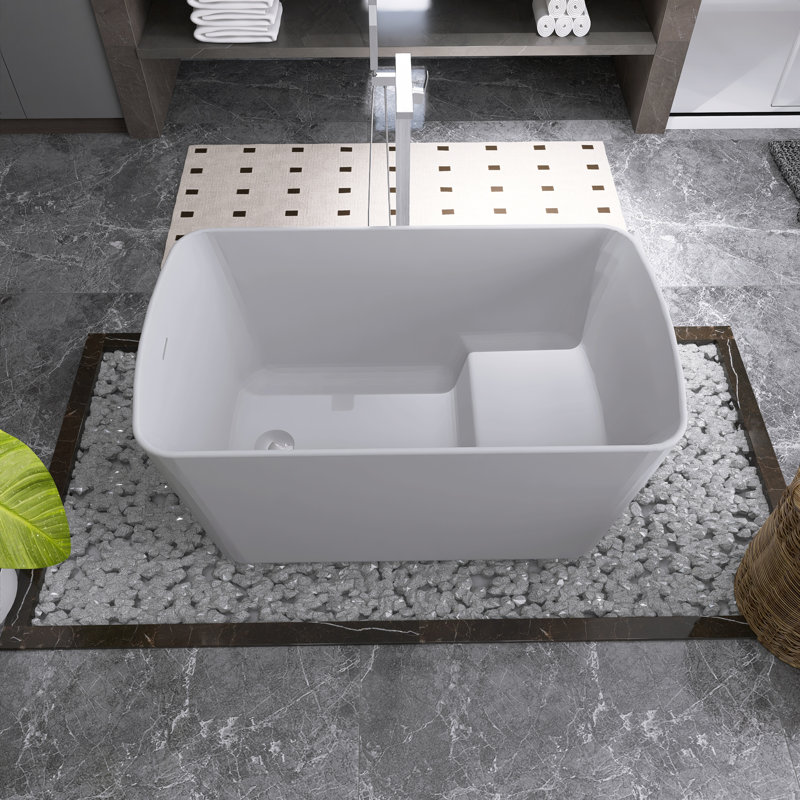 49'' x 27.95'' Soaking Acrylic Bathtub, White