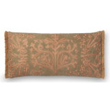 Jennie Embroidered Cotton Throw Pillow