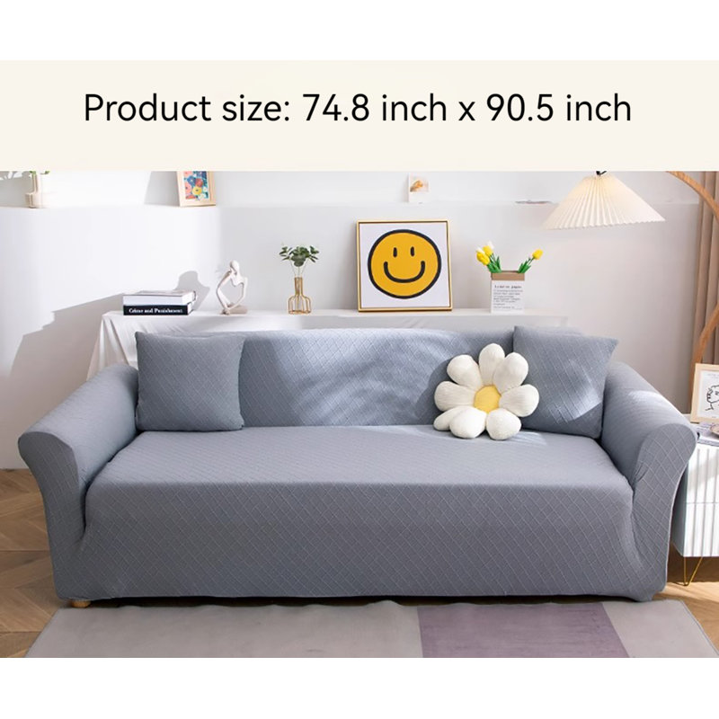 Housse pour canapé à coussins carrés/rectangulaires, H 74,7 po x l 90,4 po