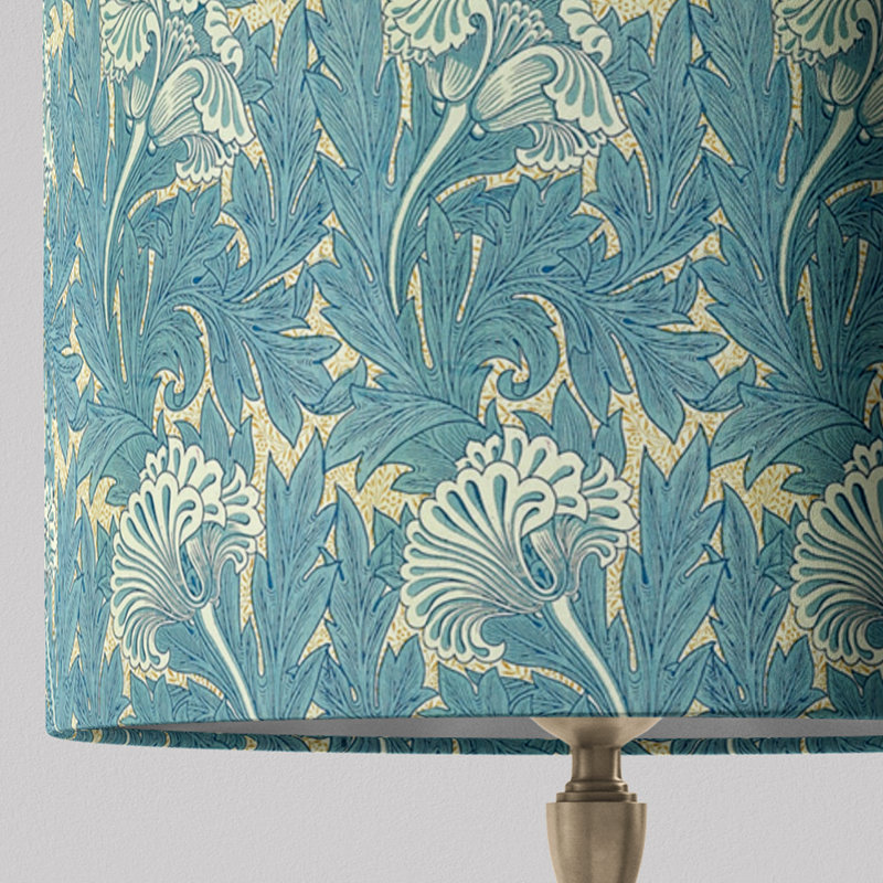 William Morris Lampshade In Tulip, 10" H x 12" W x 12" D