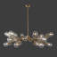 Lustre cylindrique spoutnik à 16 lumières Kerstyn