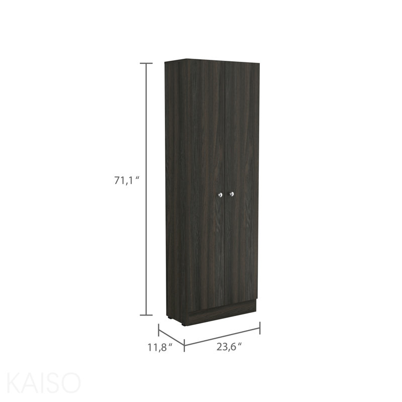Multistorage Cabinet, Double Door, Five Shelves -Espresso / Black