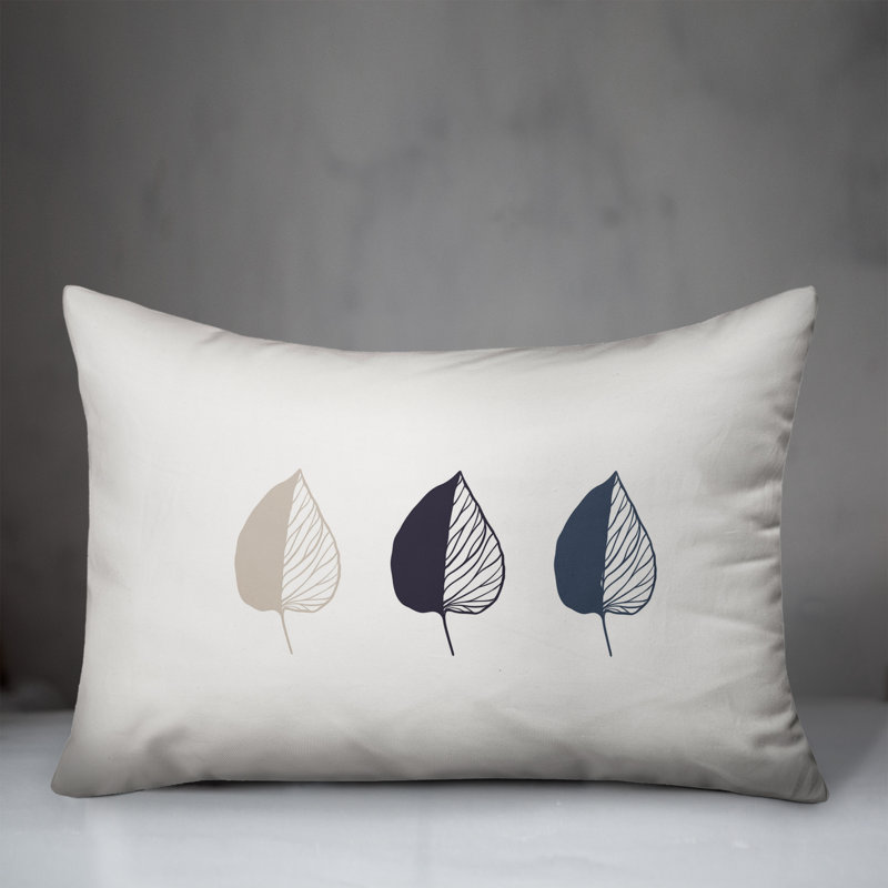Leaf Rectangular Pillow Cover and Insert