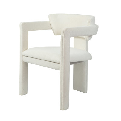 Tohad Modern Padded Boucle Armchair