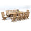7 Pcs Grade-A Teak Wood Dining Set: 118" Double Extension Mas Oval Trestle Leg Table And 6 Warwick Reclining Arm Chairs #11Wa2706-379791333
