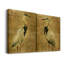 «Gold Crane at Dusk I», ensemble de 2 reproductions d'art sur toiles-2016653009-2092560576-2092560583