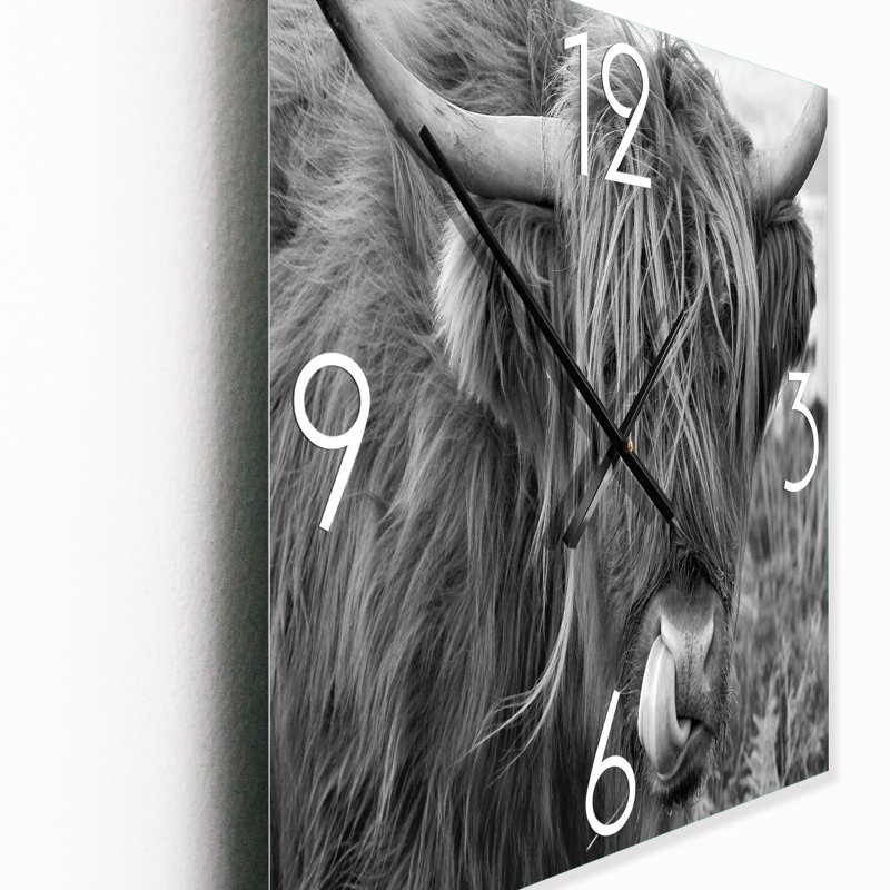 Horloge murale, Grand, Vache écossaise sur Moorland II