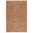 Natural Fiber Hand Woven Jute Striped Rug-393789464