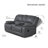 6-piece Faux Leather Reclining Sectional Sofa with Storage Console & Cup Holders-470689674