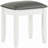Glossy Vanity Stool with Padded Seat