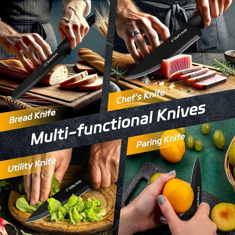 14 Pcs Kitchen Knife Set