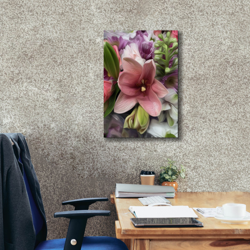 Toile épique Graffiti «Oriental Lily» par Dante Plata, 18 po x 26 po, H 26 po x l 18 po