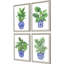 Botanical Blues S/4