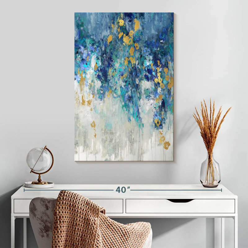 Avery Cascading Blues I, H 30 po x l 20 po