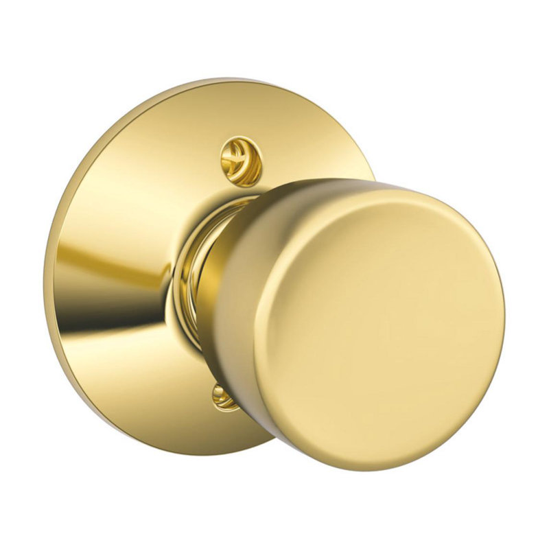 Faux bouton en laiton brillant de qualité supérieure 2 pièces Schlage Bell