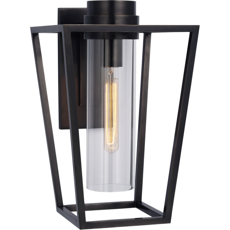 Ian K. Fowler Presidio Small Bracketed Sconce, Bronze, 15.75" H x 9.5" W x 11.25" D