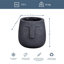 Textured Concrete Effect Face Oval Planter-2088344408-2088344410