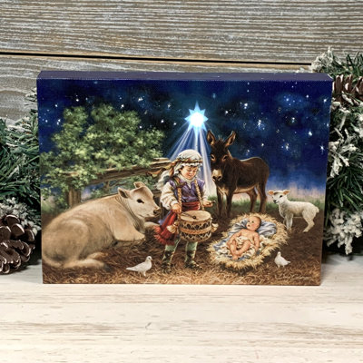 Toile de fond avec petit chevalet 8 x 6 Little Drummer Boy