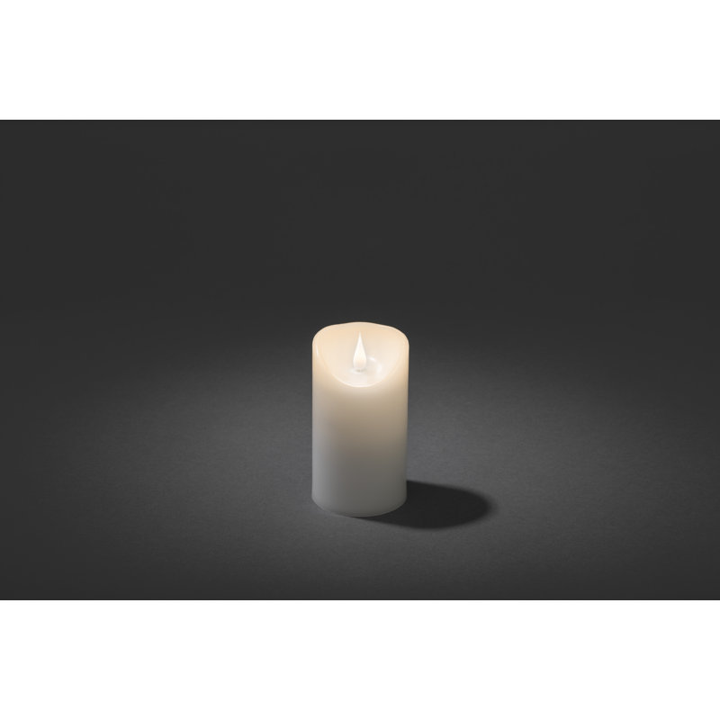 3D Flame Real Wax Battery Candle, 13.5cm H x 7.5cm W x 7.5cm D