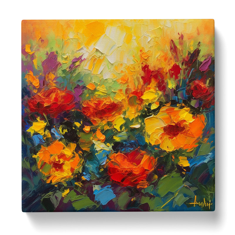 Floral Colour Field Painting No.4 - No Frame Print