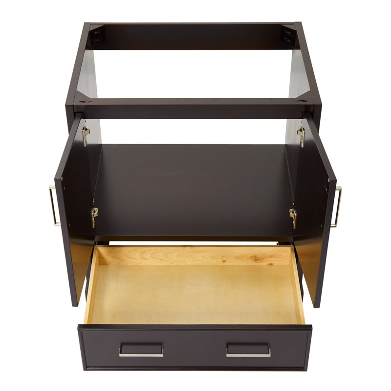 Base de meuble-lavabo simple 30 po Peightyn seulement, Espresso