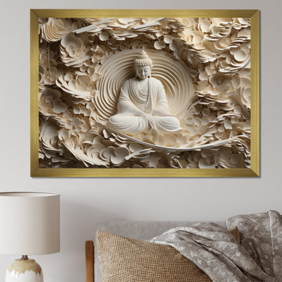 Simple bouddhisme Statue I - art mural bouddhisme pour le salon