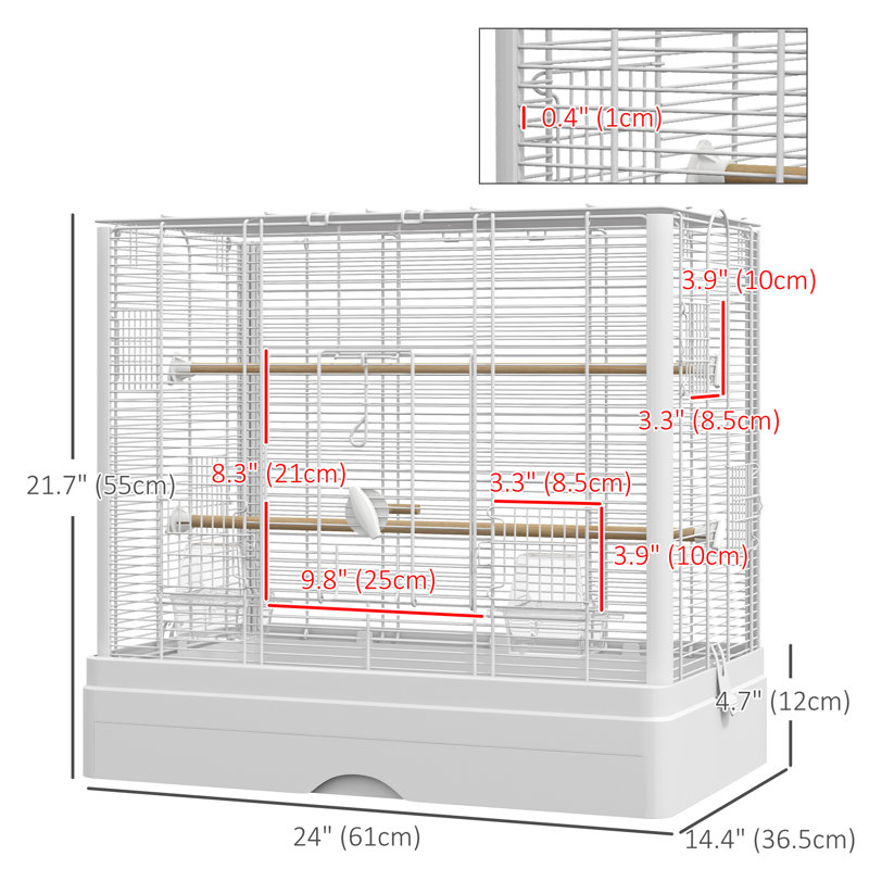 Cage de vol 21,7 po Ephriam