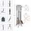 Shaurya Iron Fireplace Tool Set-1293523273