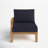 Modway Pier Outdoor Patio Teak Left-Facing Sofa-901886501