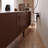 Modern Retro Brown Solid Wood TV Stands-Living room TV cabinet