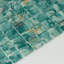 Carreau de mosaïque en verre à bord droit pour piscine 0,9 po x 0,9 po-109069846