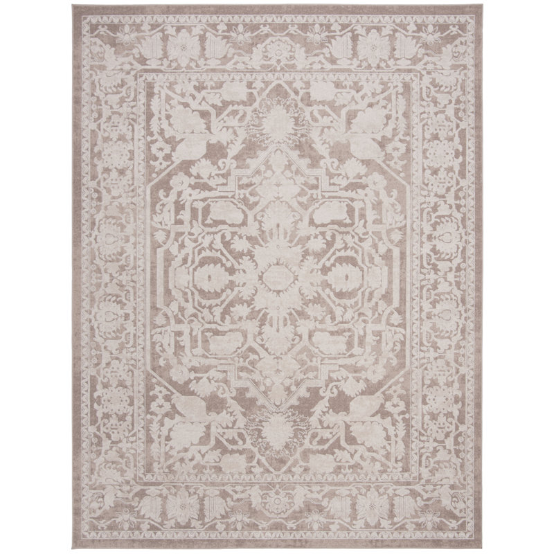 Calidia Oriental Beige/Cream Area Rug, Rectangle 9' x 12'