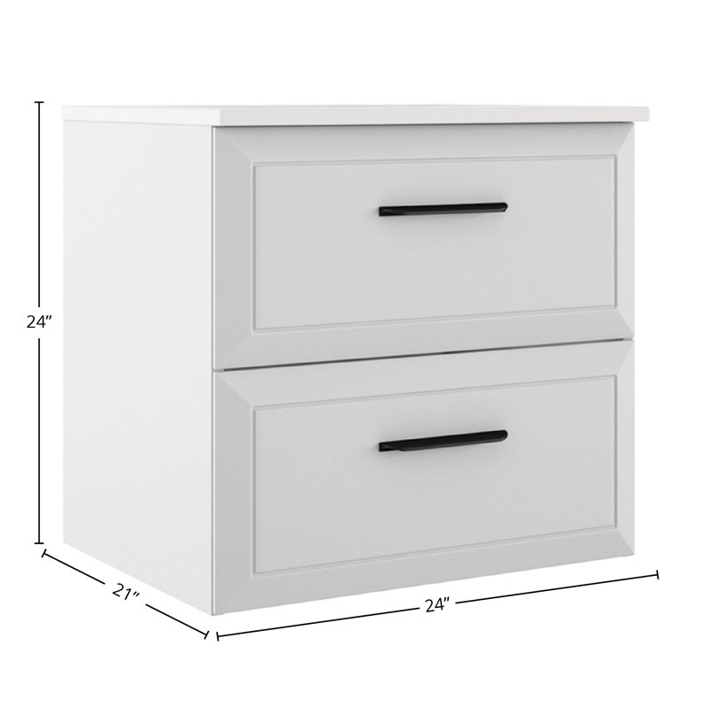 Meuble-lavabo simple Gosman, L 24 po, Blanc