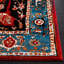 Tapis rétro bleu / rouge Hamadan 259-1565270659