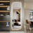 LED Full Length Wall Mirror With Irregular Shape Design For Entryway, Bedroom, Salon