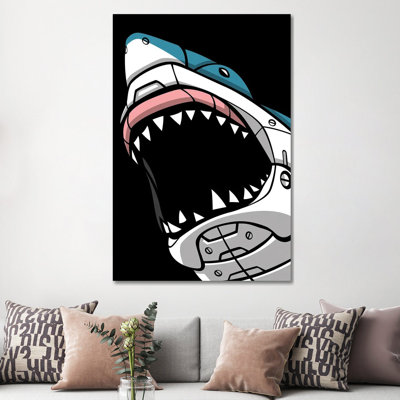 Mechanic Shark by Alberto Perez - Wrapped Canvas Print