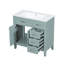 Meuble-lavabo simple 36 po avec plateau en céramique Basden-1942481682