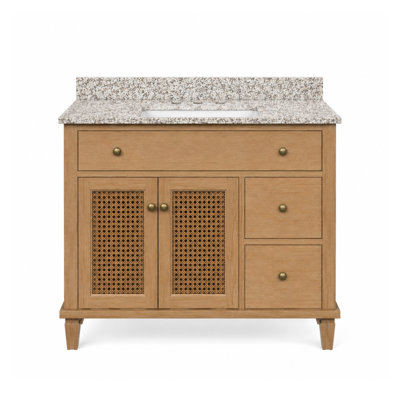 Comptoir de meuble-lavabo en noyer riche 36 po x P 21 po Marly