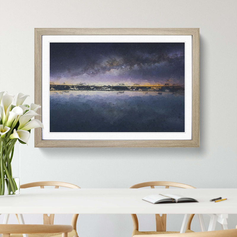 The Atacama Desert in Chile in Abstract - Picture Frame Graphic Art Print, 36cm H x 48cm W x 2cm D, Oak Framed