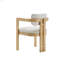 Chaise de salle à manger avec accoudoirs rembourrés Modern Rustic-722724824