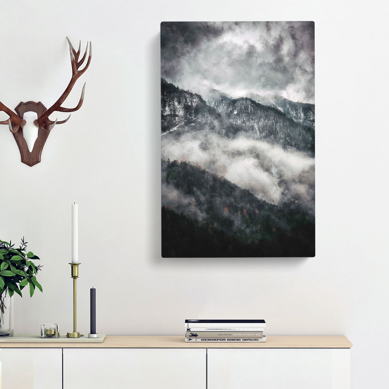 Mountain Peak View In Italy - Wrapped Canvas Print, 91cm H x 60cm W x 3cm D