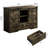 47" Farmhouse Sliding Barn Door Dresser With Led Lighting, 2 Drawers & Adjustable Shelves, Rustic Storage Cabinet Tv Stand For Bedroom Or Living Room-1348884847
