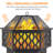 Areej 26'' W Hex-Shaped Steel Fire Pit